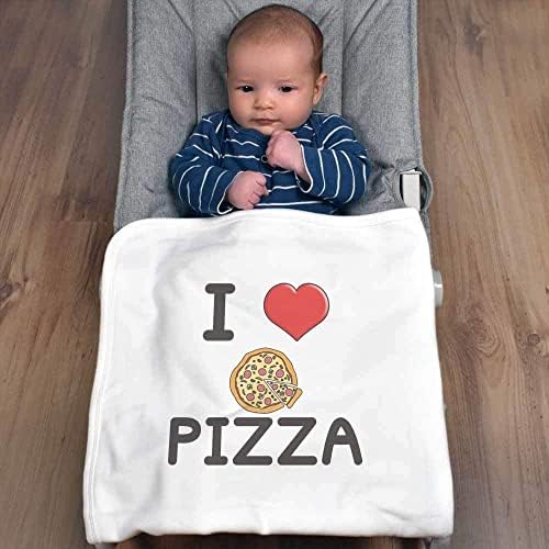 Azeeda 'Volim pizzu' pamučni bebi / šal