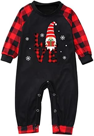 XBKPLO božićna pidžama za obitelj Pajamas PJs Spavaće odjeće Odgovarajući set Plus veličine