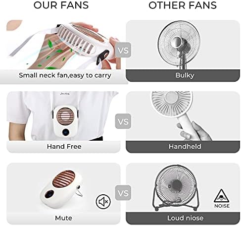 Esohon lični Mini ventilator Hands Free ogrlica prenosivi viseći USB ventilator sa podesivom