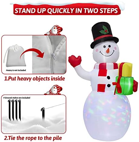 Napuhavanje Frosty snjegović osvijetljeni Snjegovići raznese za Božić Dvorište vanjski unutarnji ukrasi 5ft