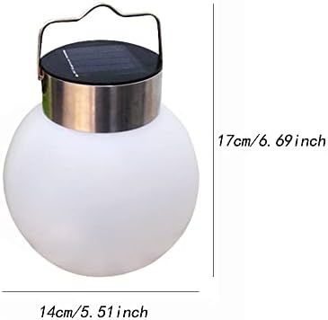 2 paketa vanjska viseća solarna svjetla, LED Globus vodootporna Vrtna dekoracija Vrtna solarna svjetla, viseća