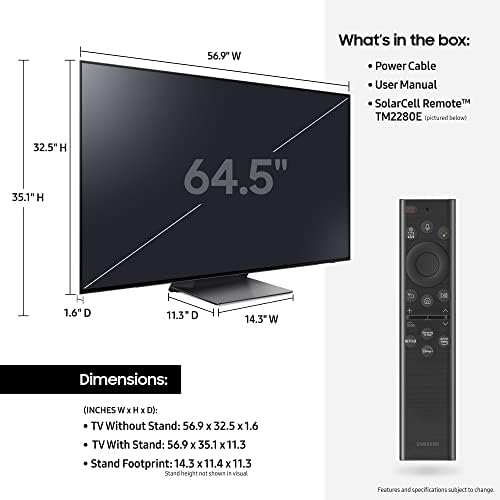 SAMSUNG 55-inčni OLED 4K S95b serija kvantni HDR, Dolby Atmos, zvuk za praćenje objekata, laserski tanak dizajn, Smart TV sa Alexa ugrađenim sa Soundbar Audio 2022