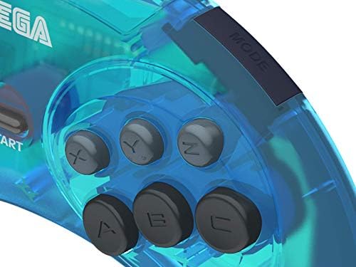 Retro-Bit zvanični Sega Genesis USB kontroler sa 6 dugmadi arkadni jastučić za Sega Genesis Mini, PS3, PC, Mac, Steam , Switch-USB Port -