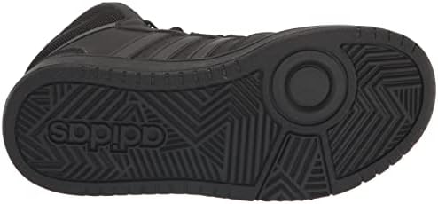 Adidas obruči 3.0 srednja košarkaška cipela, crna / crna / siva, 1 američki uniseks mali dijete