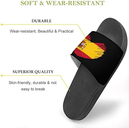 Španska Zastava u obliku srca kućne sandale neklizajuće papuče otvorenih prstiju za masažni tuš Spa kupka