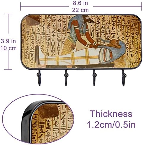 Ljepljive kuke za teške zidne kuke za vješanje, etnički stil Ancient Egipt, kupatilo Kuke za kuhinje Kukenje