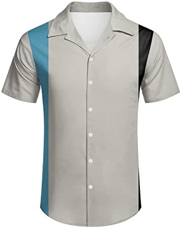 Funny Hawaiian Shirts for Men Casual Button down Shirts kratki rukav prugaste ljetne Vintage plaže majice