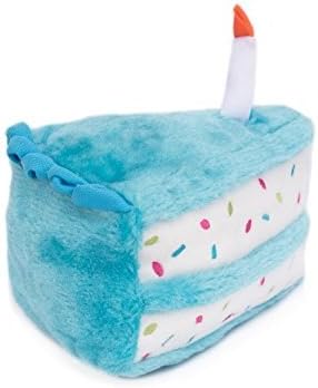 ZippyPaws - Rođendanska kolač Skica Squaky Plusg igračka za pse sa mekim punjenjem - Plavi kolač
