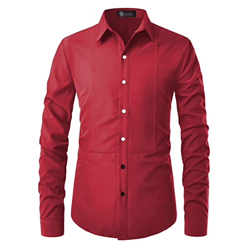 Maiyifu-GJ muške duge rukave Casual Dress Shirts Classic button Down Shirts Slim Fit odbačeni ovratnik poslovne majice