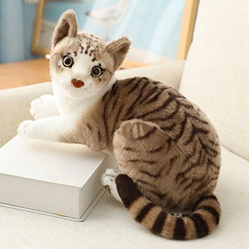 WYBYCD LIFELIKE Siamese CAT plišane igračke simulacije punjene životinje igračke slatka mačja lutka pamuk