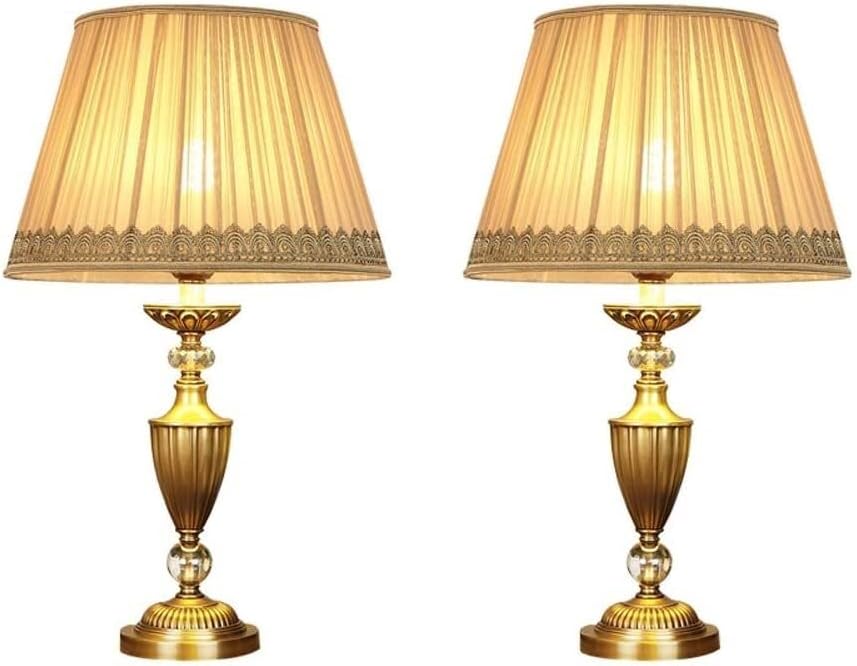 LED noćna lampa E27 zatamnjena H65 bakrena unutrašnja stolna lampa Elegantna spavaća soba noćna lampica
