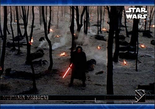 2020 TOPPS Star Wars Raspon Skywalker serije 2 plave 1 Mustafar Massacre Kylo Ren Trading Card