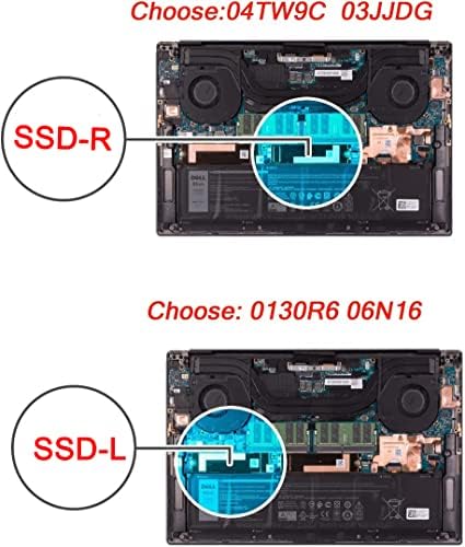 Slot 1 M. 2 SSD hard disk hladnjak poklopac sa termo za Dell xps 15 9520 9510 9500, Dell xps 15 9520 9510 SSD hladnjak P/N: 0130R6 130r6 06N16 6N16, za SSD-L