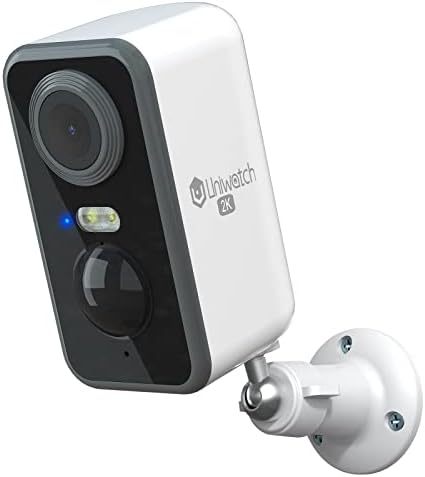 Uniatwatch bežični fotoaparati sigurnosni, 2k Ait baterijski motimični reflektor sirena alarm kućna nadzor kamera, dvosmjerna audio, noćni vid u boji, IP65 vodootporan, oblak / sd skladištenje
