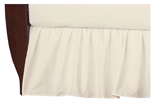 Američka kompanija za bebe prirodni pamuk Percale ruffled suknja, ECRU, mekani prozrači, za dječake i djevojke, 13,5 inča