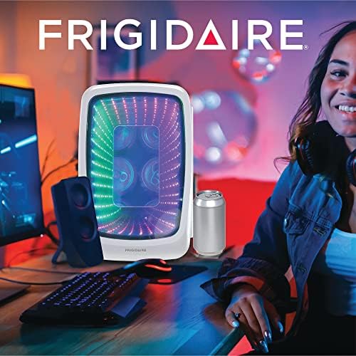 Frigidaire EFMIS179 Gaming Light Up Mini pića hladnjak, bijeli