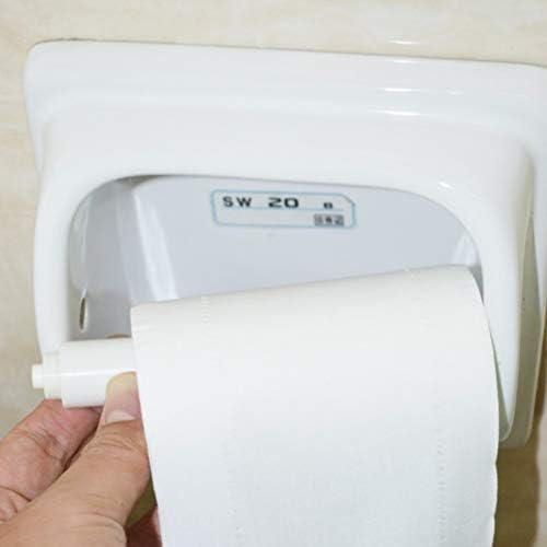 Doitool 5kom Roller toaletnog papira Fit-All Style Plastic-opružni bijeli toaletni papir valjak za kupatilo