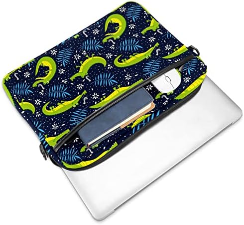 Zaštitna laptop ramena glasnička torba zelena krokodil plavi listovi dostava za nošenje kućišta kućišta