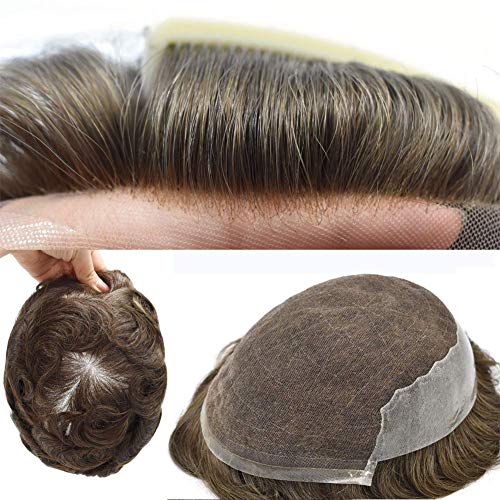 Perika za ljudsku kosu za muškarce komadi za kosu za muškarce sistem zamjene sive kose za muškarce