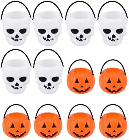 Aboofan 24pcs Halloween Prijenosni kašika od bundeve kašike s lubanjem Dječji trik ili liječenje stranke za nošenje bombona