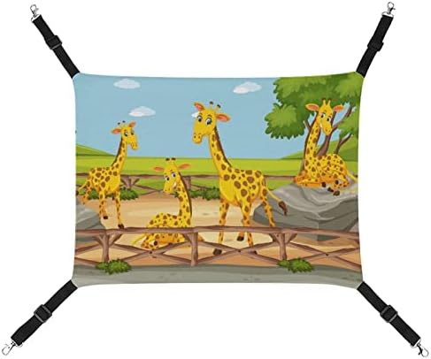 Žirafe za kućne ljubimce za mačke spavaći krevet s podesivim naramenicama i metalnim kukama 16,9 x13