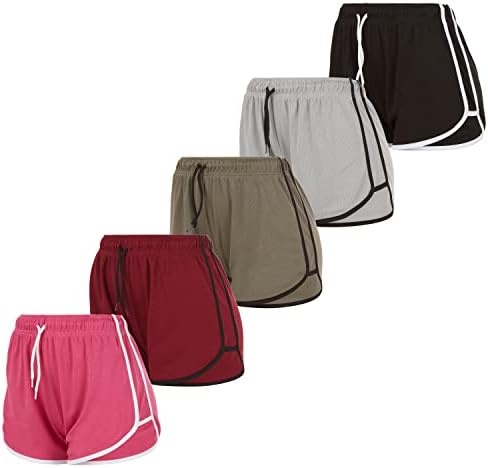 Esencijalni elementi Žene Aktivne kratke hlače - Pokretanje The Gym Hotsori za jogu, vježbanje, trčanje, trening 5-pakovanje