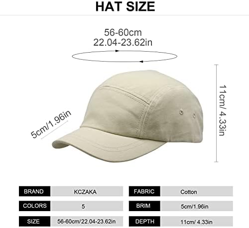 5 ploča kratka bejzbol kapa za žene i muškarce Čvrsti jednoslojni pamučni pamučni kapice Podesivi kaputi šešir za sunčanje Q2102