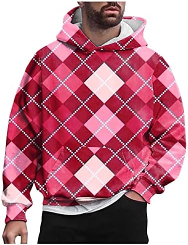 Muška labava pulover Udobne ruke dukserice Print Modna bluza Srednja težina Ležerne dukseve na vrhu