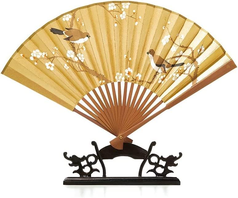 Kineski sklopivi ventilatori HeldHeldHeld Folling Folsing Fan navijač - zlatni papir sklopivi ventilatori sa bambusovim okvirima za ples cosplay svadbena strana