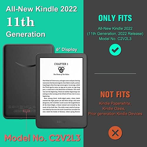 Futrola za 6 potpuno nova Kindle 11. generacije,automatska magnetna tanka lagana Pu futrola za 6 Kindle - izdanje