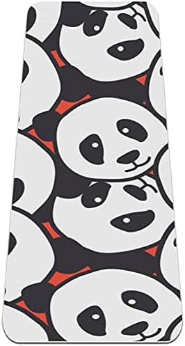 Siebzeh Panda Head Doodle Premium Thick Yoga Mat Eco Friendly Rubber Health & amp; fitnes non Slip Mat za sve vrste vježbe joge i pilatesa