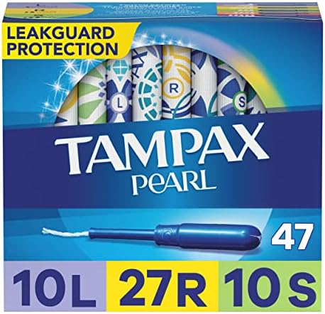 Tampax Pearl Tamponi Multipack, Lagani/Redovni/Super Upijajući, Sa Pletenicom Koja Curi, Bez Mirisa, Broj 47