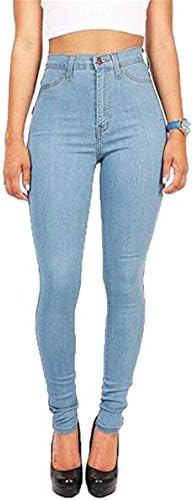 Andongnywell visoki stručni ubodni rastezljive mršave traperice za žene
