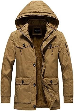 Muški jakni i visoki jakni muškarci Jesen i zimski topli dugi rukav samostalan jest džep labav košulja izolirana