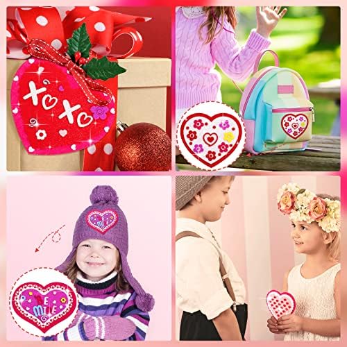 450 komada Valentinovo DIY CRAFT Kit Kids Valentinovo srčani ukrasi naljepnice za pjenu uključuju