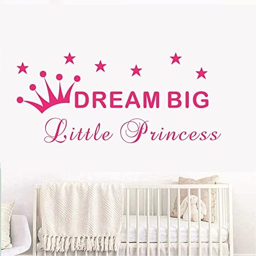 Zidna naljepnica princeze krune Vinilna naljepnica za djecu dekoracija spavaće sobe za djevojčice