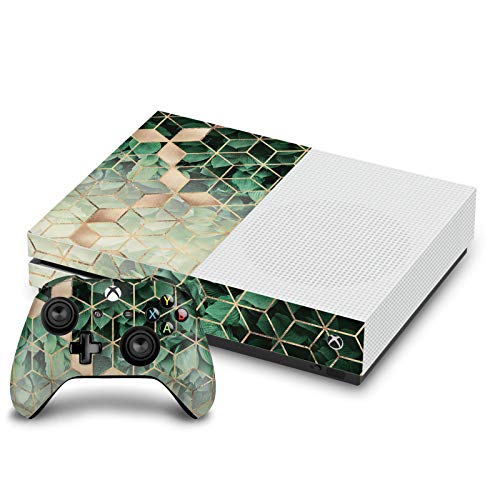 Dizajn kućišta za glavu zvanično licenciran Elisabeth Fredriksson Leaves And Cubes Art Mix Vinyl Sticker Gaming skin Case Cover kompatibilan sa Xbox One s konzolom i paketom kontrolera