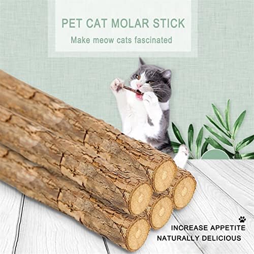 Jinyawei 10pcs Natural Catnip PET Cat Molar paste za zube Stick Silvervine CAT Grickalice Sticks PET Čišćenje zuba Prirodni proizvodi za kućne ljubimce