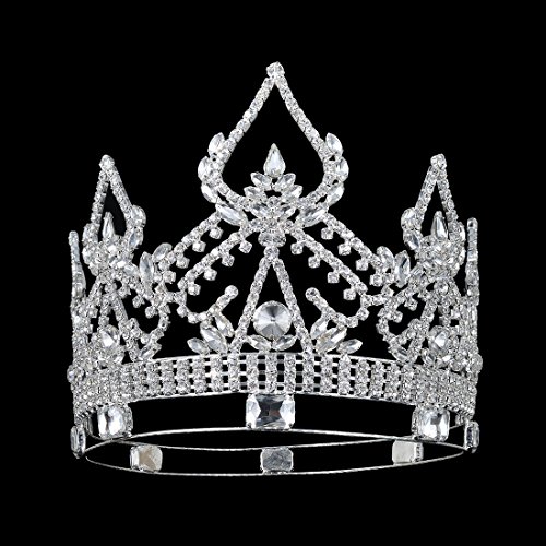 Dczerong Žene Krune Kraljica Krune Za Žene Prom Pageant Party Rhinestone Crystal Žene Rođendan Kraljica