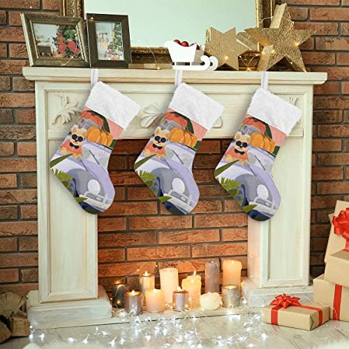 Pimilagu Božićne životinje Božićne čarape 1 paket 17.7 , viseći čarape za božićnu ukrasu