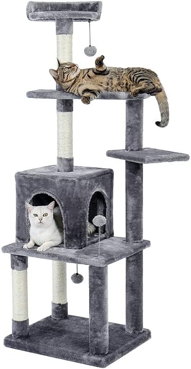 TAZSJG veliki penjački okvir za mačke višeslojni stub za grebanje sa otpornim Sisal mačjim igralištem Kittern