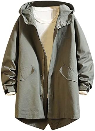Muška modna poslovna slobodno vrijeme Velika s kapuljačom pune boje svestrana casual jakna Muški kaputi