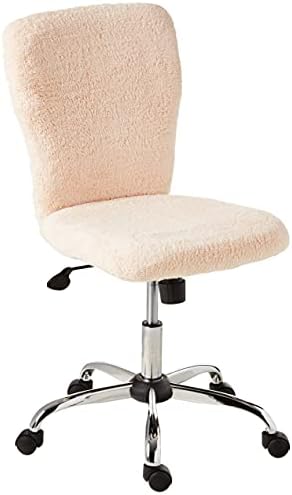 Boss office proizvodi Tiffany Fur Make-Up moderna kancelarijska stolica u kremi, 1 tačka