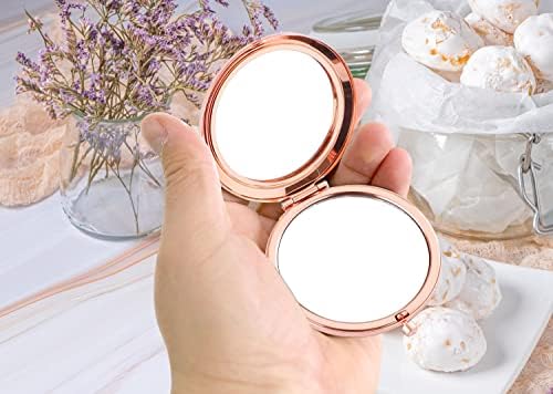 LRUIOMVE romantični Valentinovi pokloni za djevojku, inspirativno ogledalo za šminkanje putovanja, kompaktno džepno Kozmetičko ogledalo djevojka Žena Rođendan dan zaljubljenih Romantični pokloni za vjenčanje