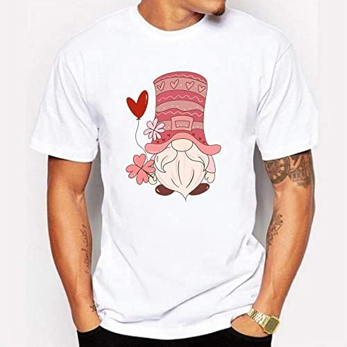 Muški ležerni zaljubljeni zaljubljeni majica T-majice Comfy kratki rukav bluza s kratkim rukavima