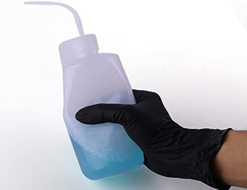VASANA 2 kom 500ml sigurnosna bočica za pranje prozirne plastične tetovaže bočice za čišćenje zalijevanja stisnite mjernu bočicu laboratorijsko pranje snabdijevanje 17oz