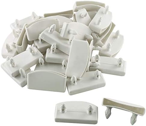 JCBIZ 30kom 57x8mm bijele plastike krevet letvica kraj kape držači plastični konektor namještaj