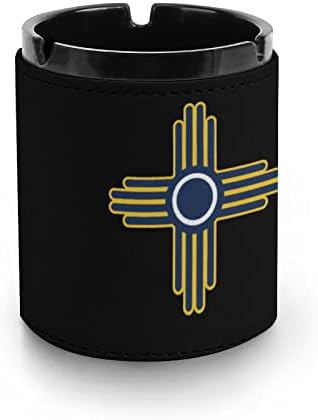 Zia Sun - Zia Pueblo - New Mexico3 PU kožne pepeo za pušače pušenje pepela pepeo pepeo za pepeo za kućni