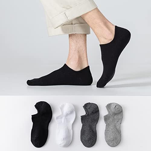 Markere Muškarci Nema nakazivanja Žene Pamučne nevidljive čarape za pakete sa niskim rezanjem sa neklizajućom rukom veličine 7-10 / 10-13 / 13-15
