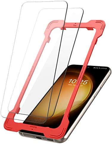 Caseology Snap Fit prozirno kaljeno staklo za Samsung Galaxy S23 zaštitnik ekrana sa instalacijskim kompletom 5G-2 paketom